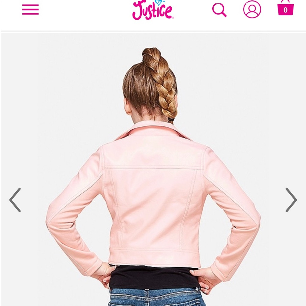 Pink pleather jacket
